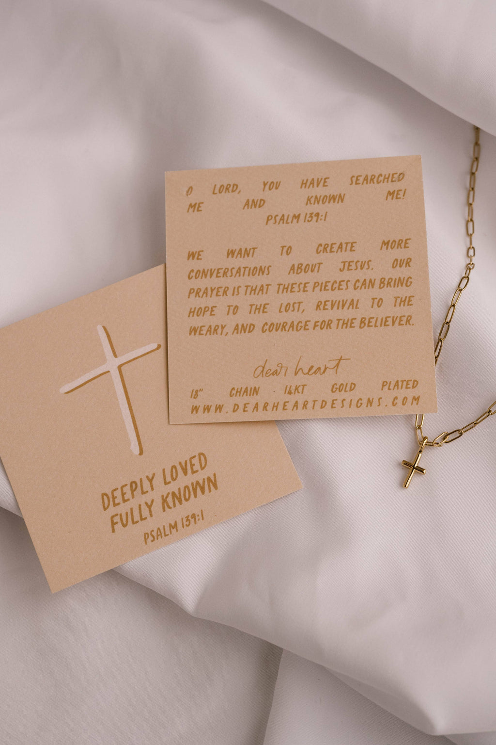 Chick Beloved Cross Paperclip Necklace